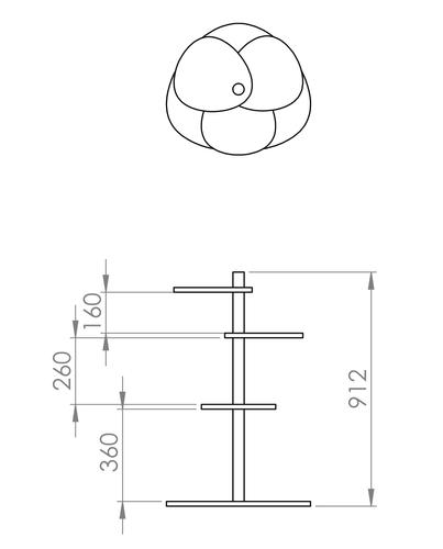 Kwietnik MAGLA 55x91cm Jesion Granatowy