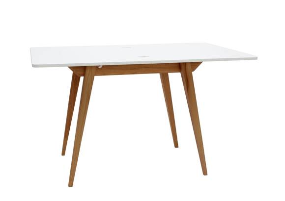 Stół ENVELOPE Rozkładany 90x65cm Biały Dąb