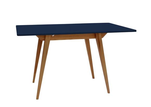 Stół ENVELOPE Rozkładany 90x65cm Granatowy Dąb