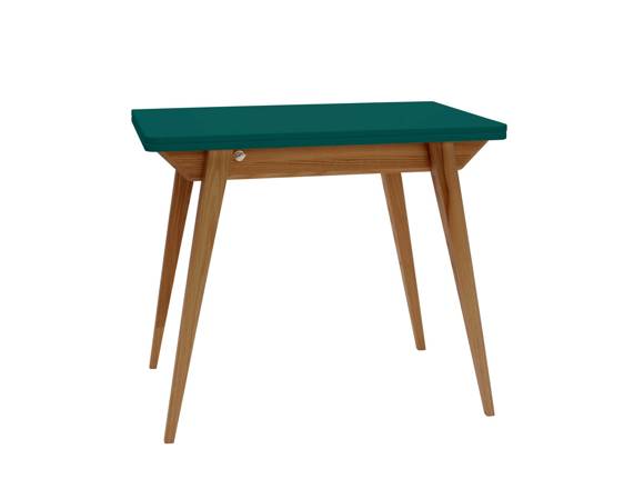 Stół ENVELOPE Rozkładany 90x65cm Zielony Butelkowy Dąb