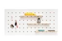 USZKODZONY Pegboard Organizer TRIVENTI 120x60cm - Biały